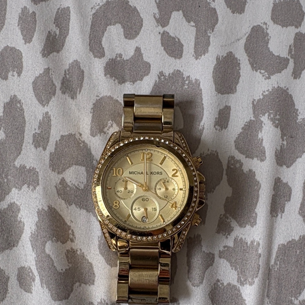 Michael Kors Gold Chronograph Watch